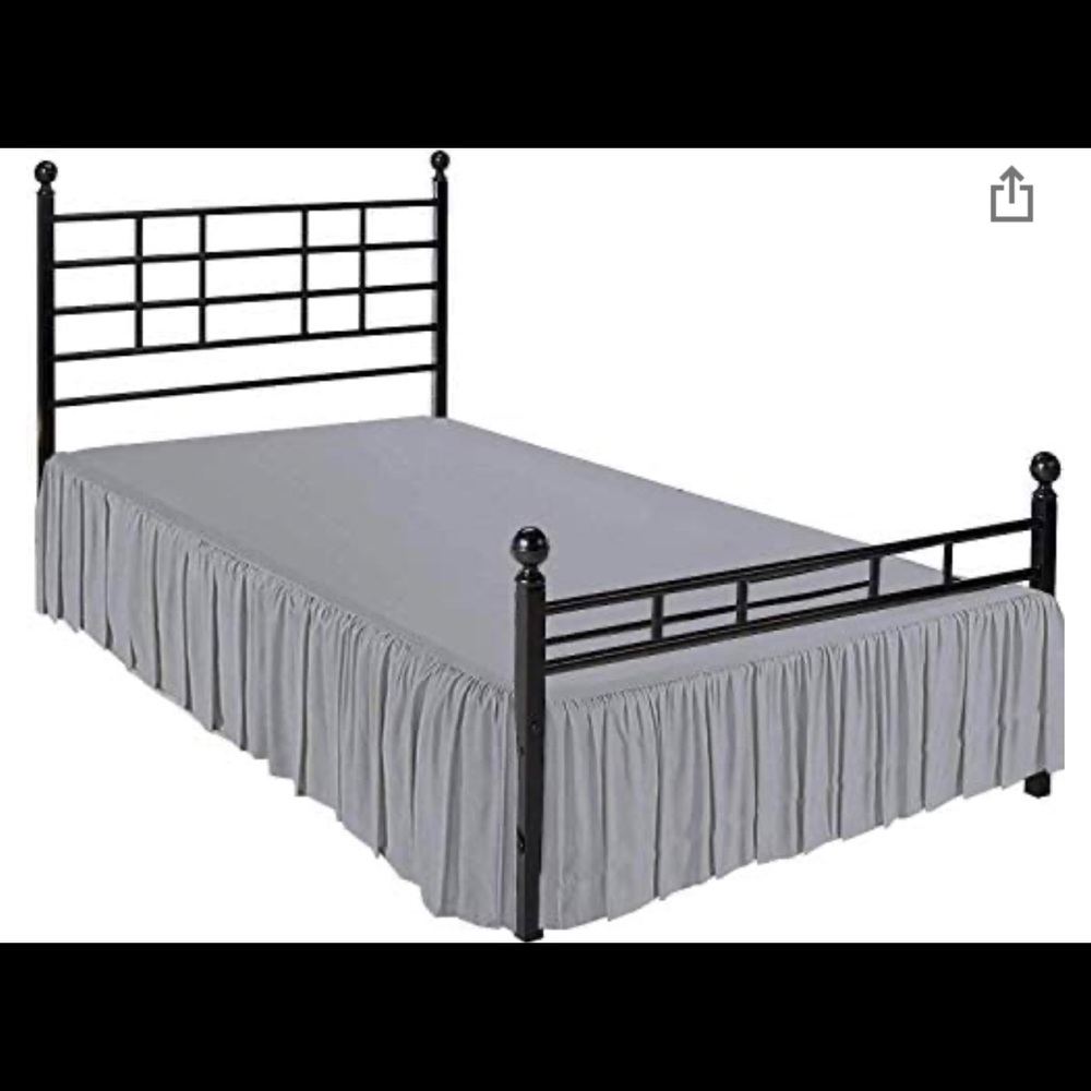 Grey Bed Skirt